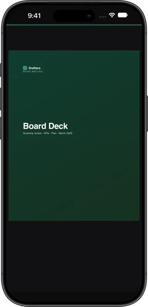 Document preview on iPhone